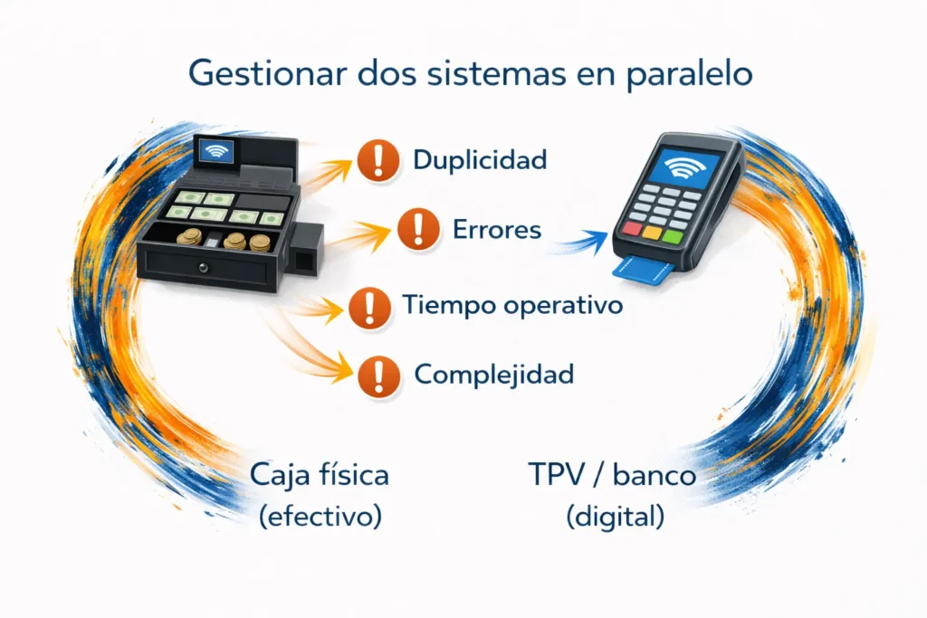 Gestión de pagos en retail: convivencia entre efectivo y digital que genera duplicidad, errores, tiempo operativo y complejidad en el negocio