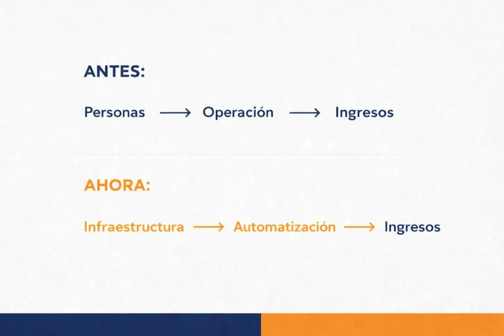 Cambio de modelo empresarial de OPEX a CAPEX: personas y operación frente a infraestructura y automatización