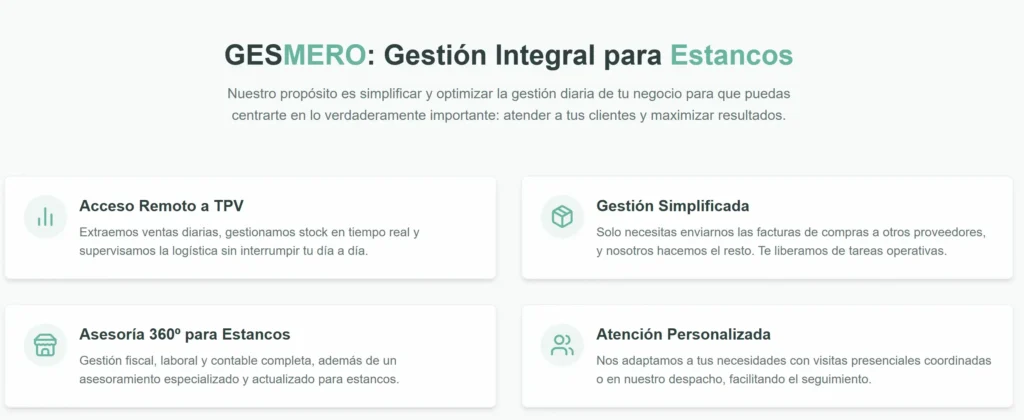 Carolina Rojas, especialista en gestión administrativa y servicios para estancos, trabajando en digitalización, control operativo y acompañamiento empresarial desde Gesmero.