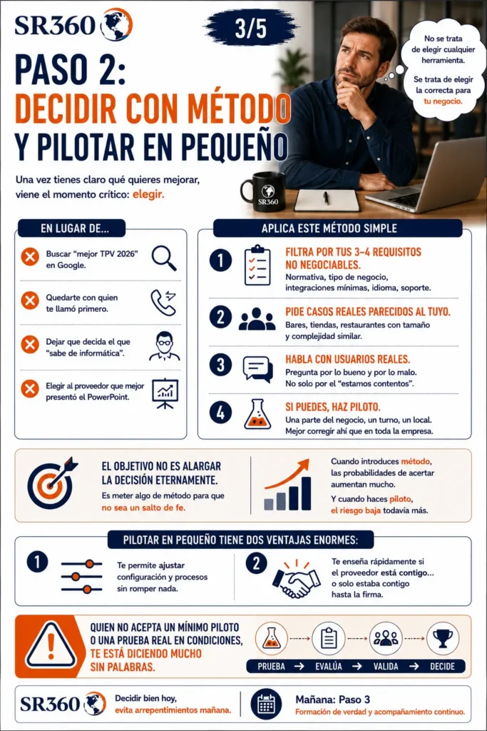 Definir correctamente el problema antes de elegir tecnología, identificando dolores operativos y necesidades reales del negocio.