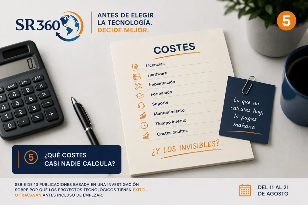 Costes visibles y ocultos de una implantación tecnológica