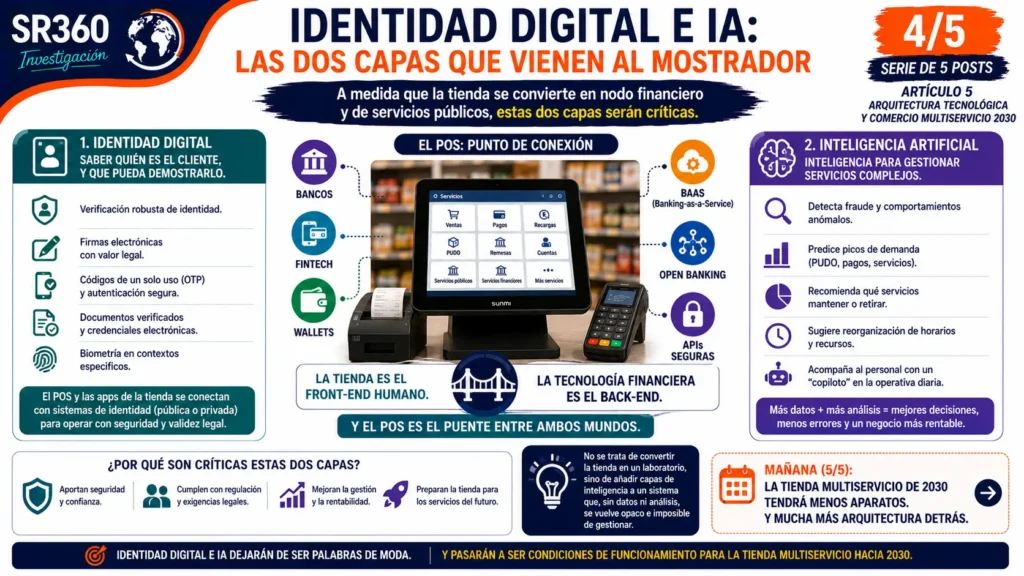 Identidad digital e inteligencia artificial como nuevas capas de servicios en el mostrador