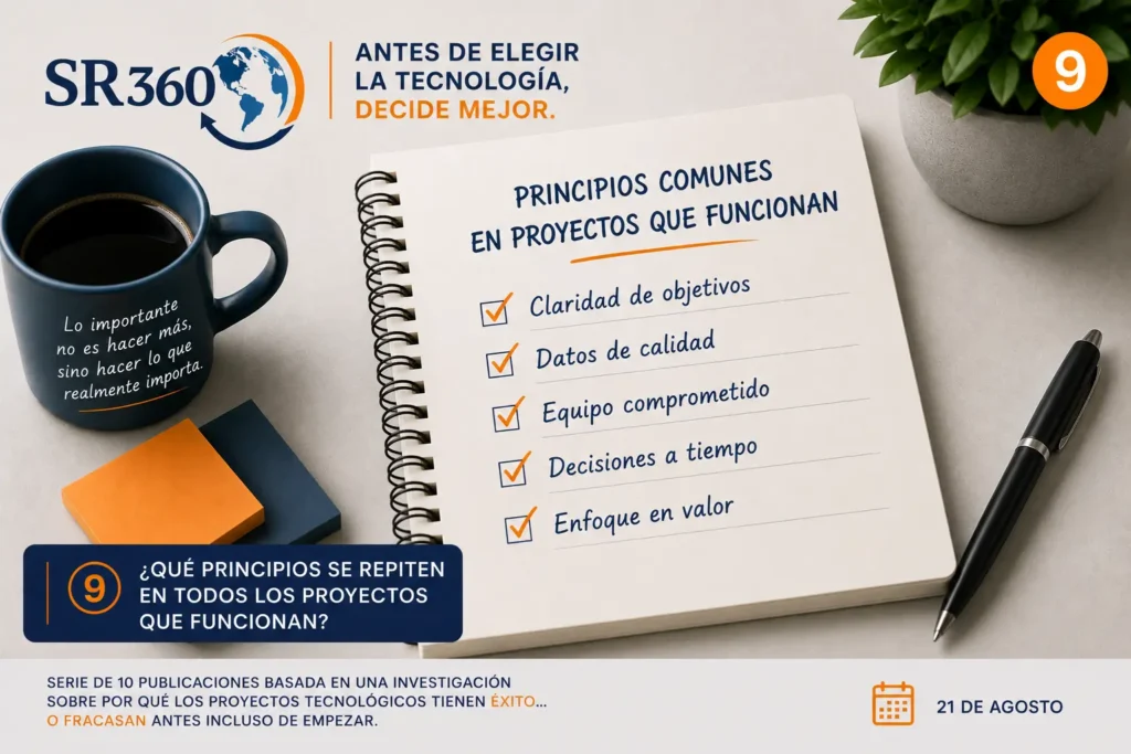 Principios comunes que se repiten en los proyectos tecnológicos que funcionan